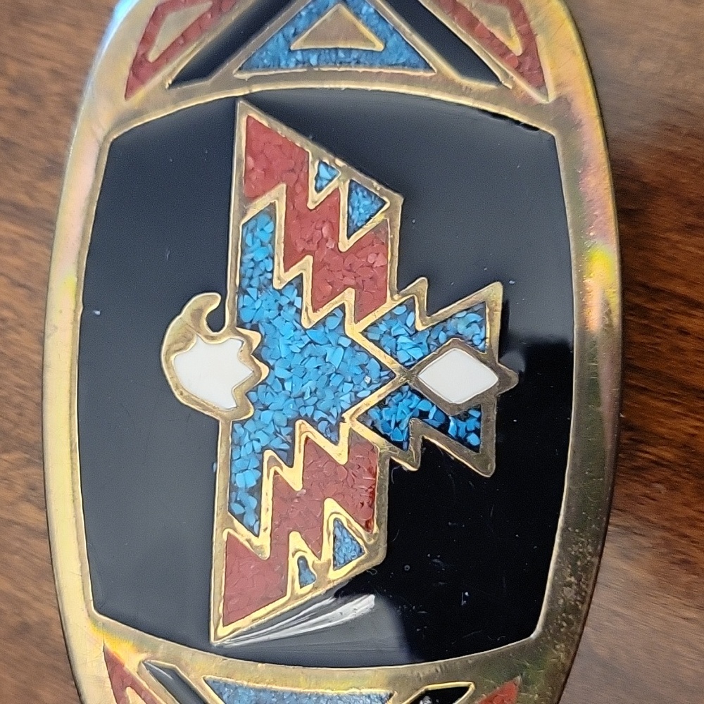 Vintage Brass Belt Buckle - Picture 2 of 4